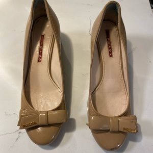 Prada flats with mini heel